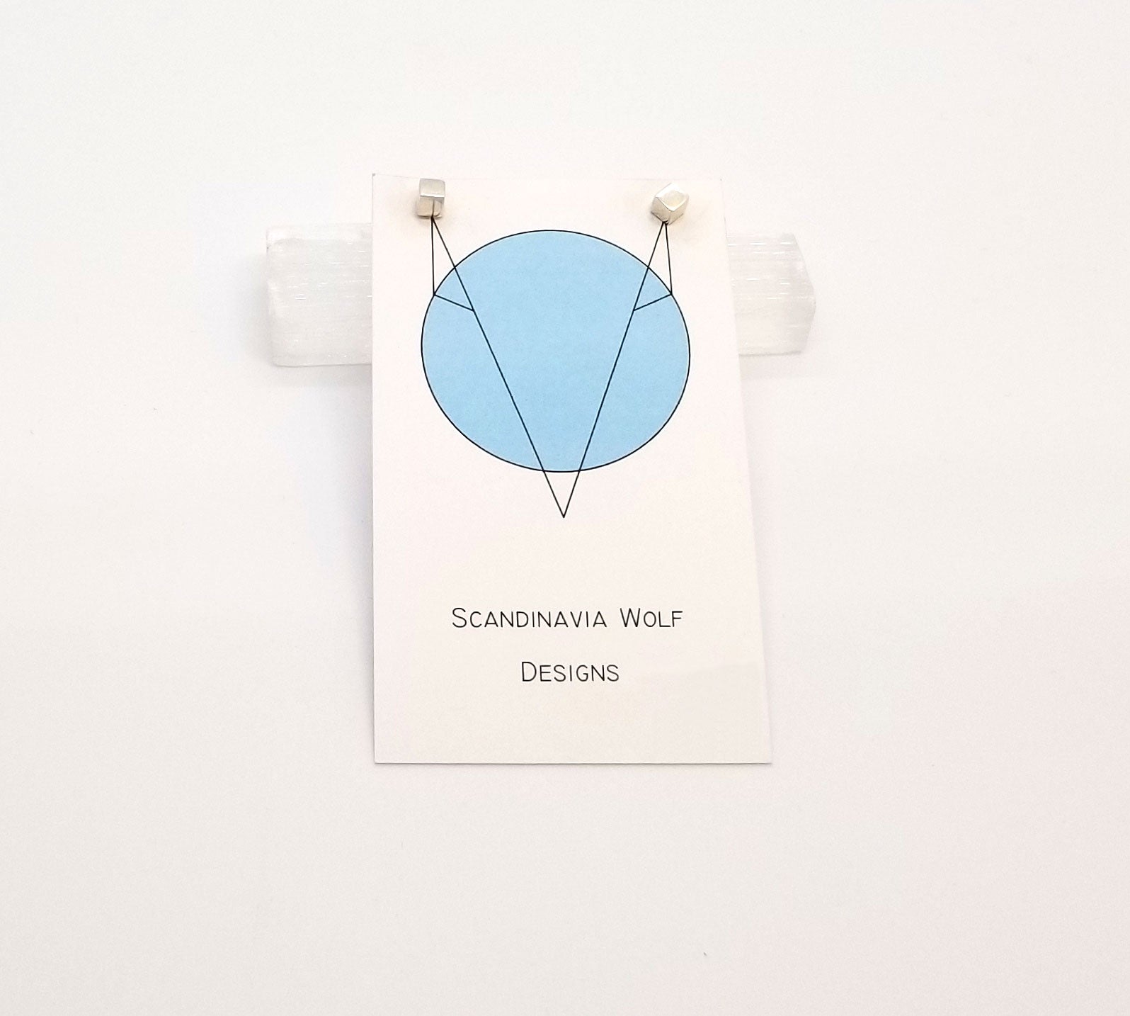 The Sarah - Silver Cube Stud Earrings- SOLD OUT