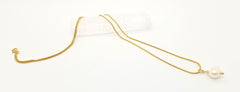Freshwater Pearl Drop Gold Necklace