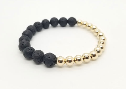 Lava Gold Half and Half Bracelet - Sold Out