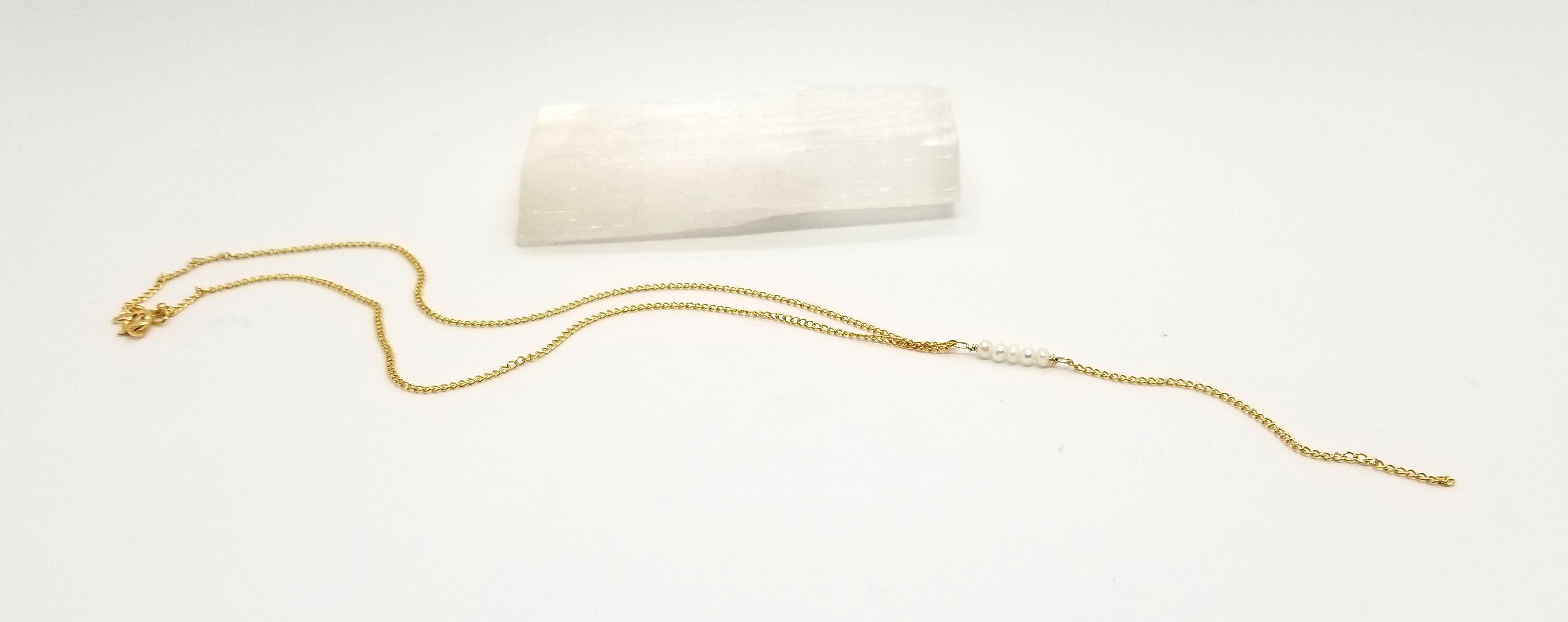 Dash of Pearl and Gold Necklace