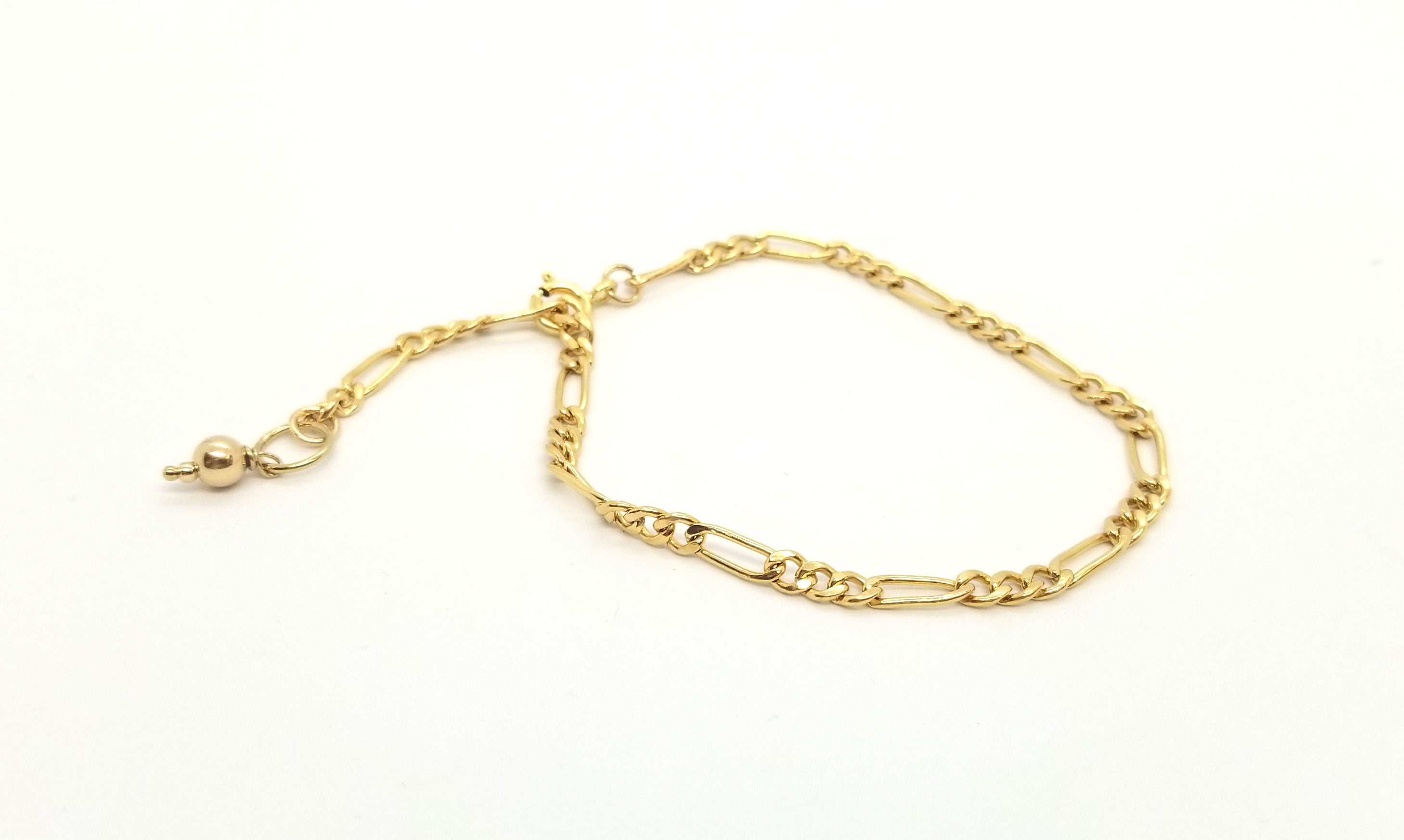 Gold Figaro Chain Bracelet