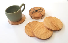Sleek Maple Wood Coasters
