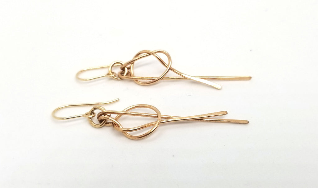 The Jasmyne - Bronze and Gold Loop Earrings