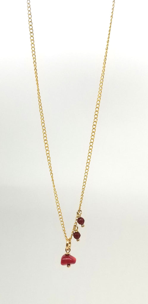 The Coral Gold Necklace