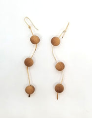 The Haisley - Arbutus, Gold and Bronze Earrings