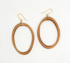 The Savary Island - Arbutus Asymmetrical Gold Hoop Earrings (Message for Purchase)