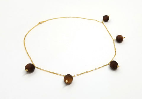 The Willa Walnut Gold Necklace