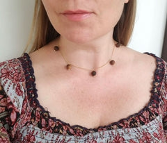 The Willa Walnut Gold Necklace