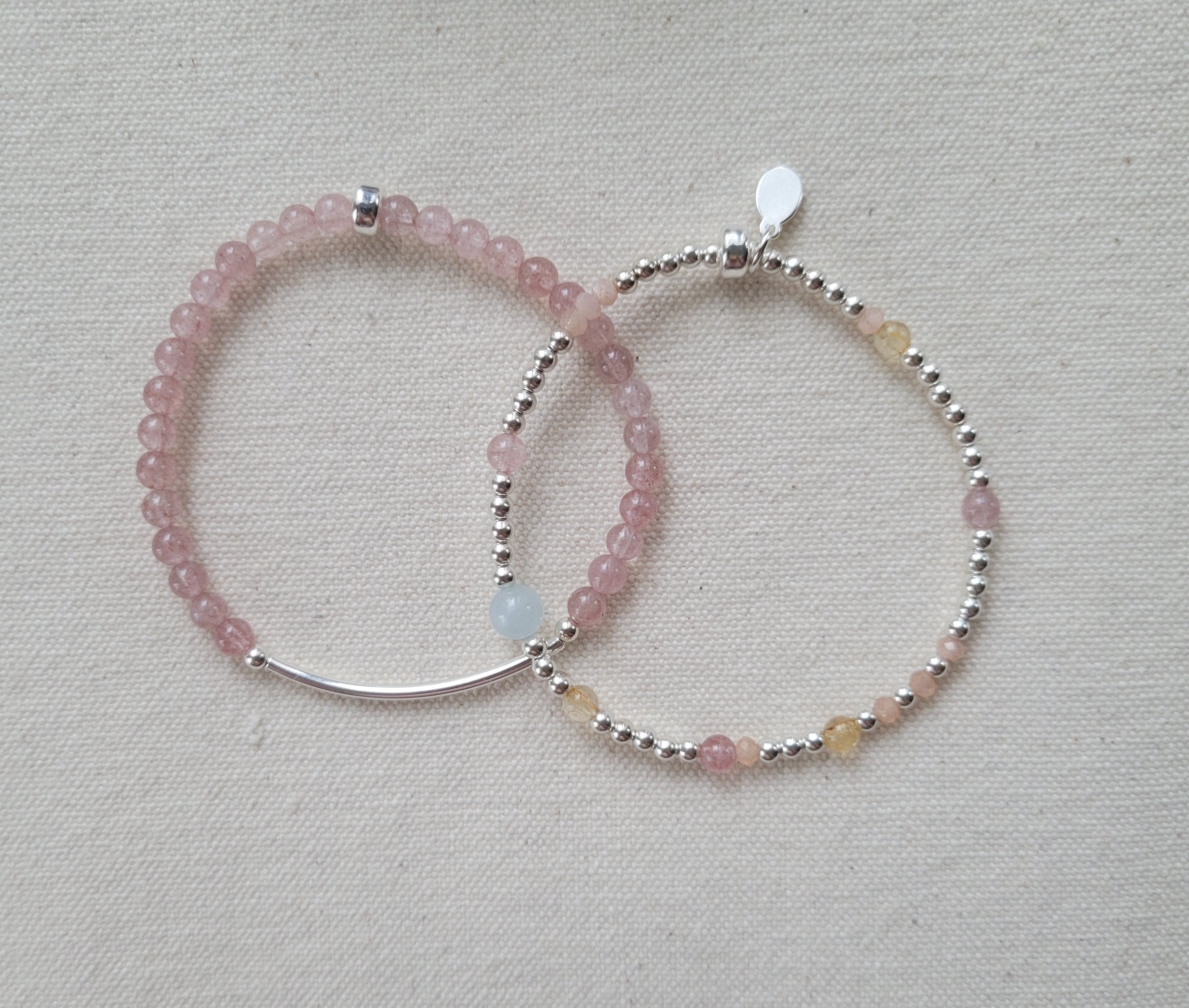 The Candy - Scattered Gemstone and Silver Bracelet