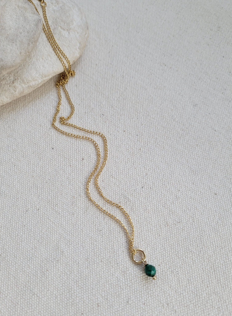 The Malachite - Malachite Gold Necklace