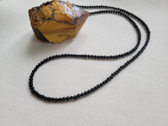 Swan Song - Lava Onyx Silver Necklace Wrap Bracelet