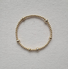 Multi Ball Gold Bead Bracelet