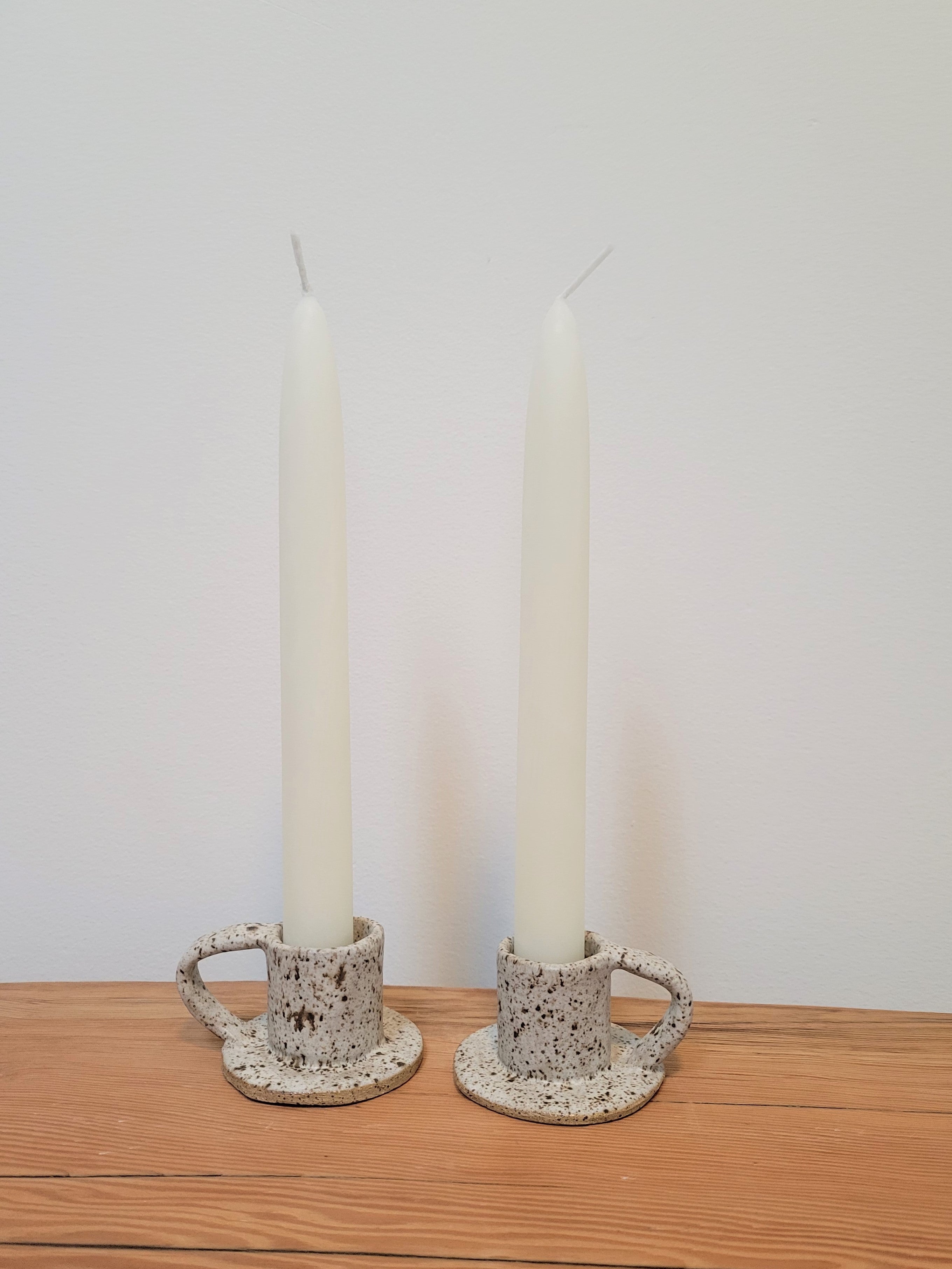 Uno Ceramic Candle Holders (Quail Egg) Made to order