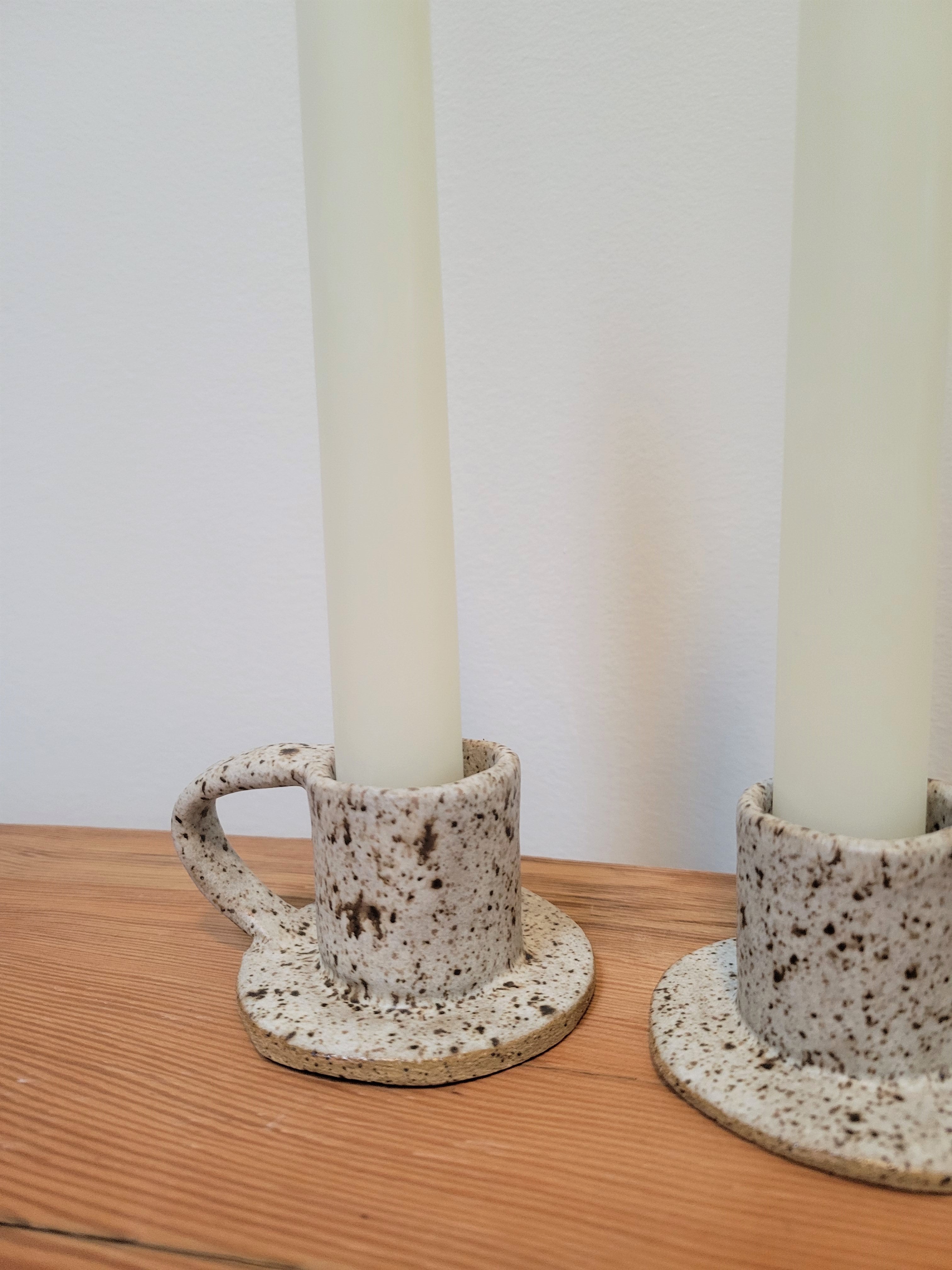 Uno Ceramic Candle Holders (Quail Egg)