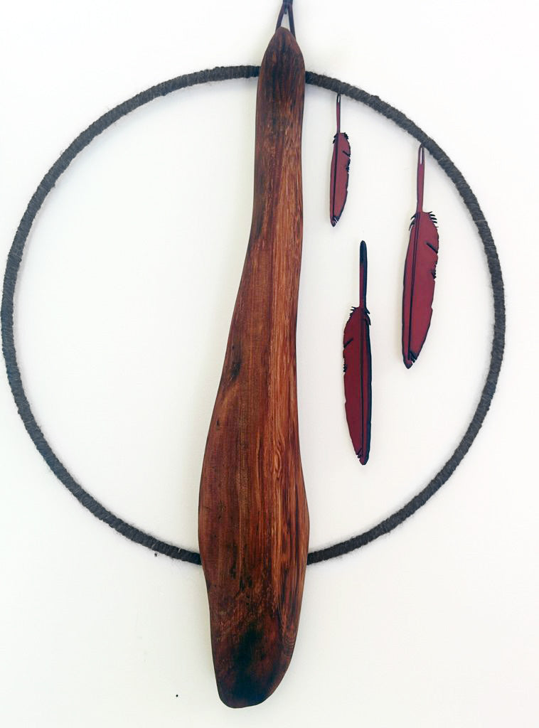 Wude #5 - Leather Feathers - SOLD