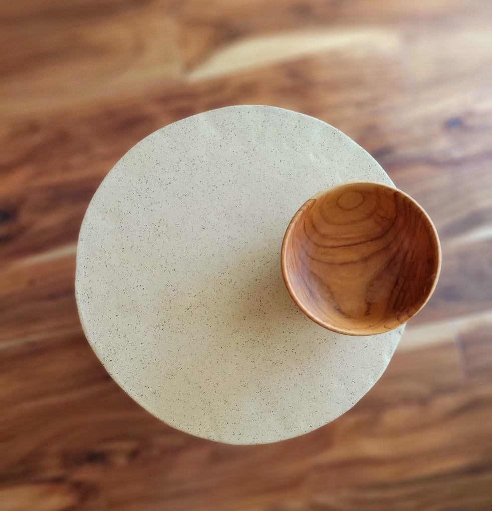 The Omphalotus Grove Ceramic and Wood Table/Stool