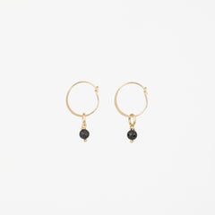 The Clementine - Lava Gold Removable Charm Earrings