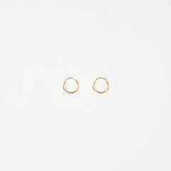 The Evelyn - 10mm Gold Sleeper Hoop Earrings