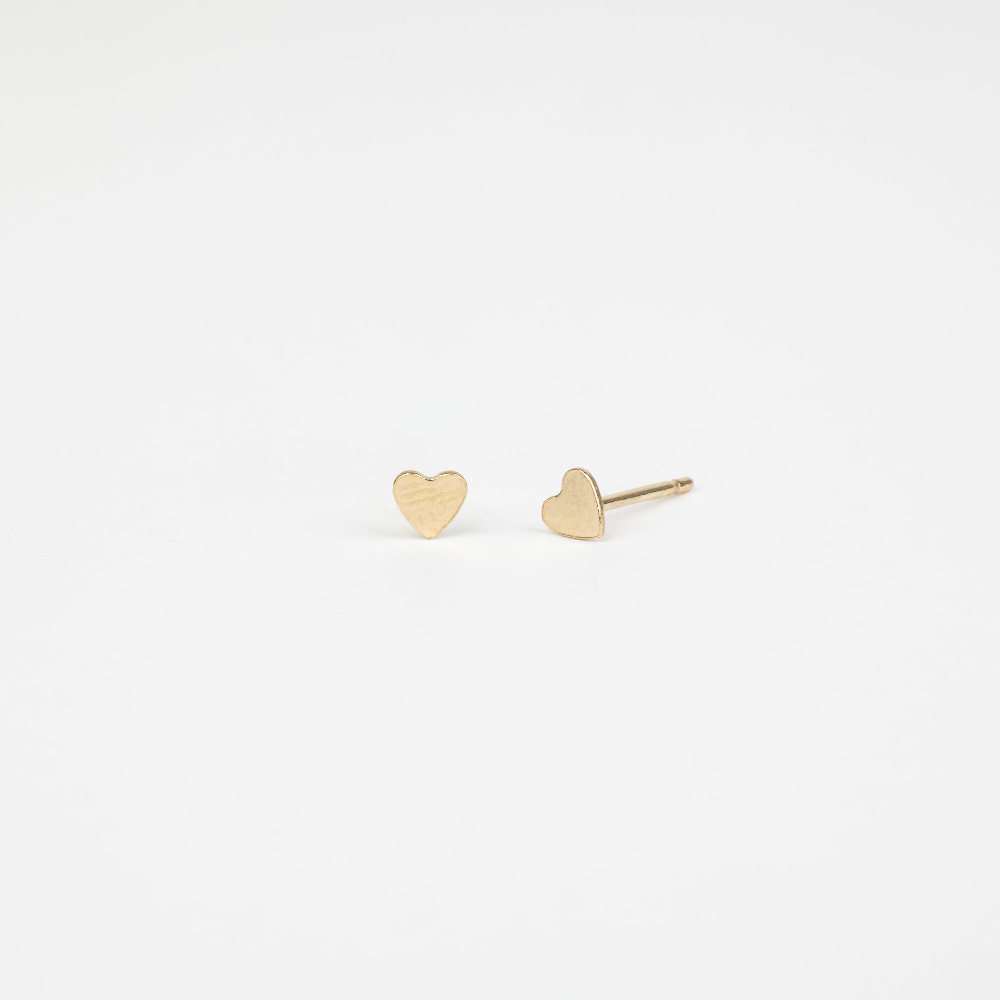 The Love -  Gold Mini Heart Stud Earrings