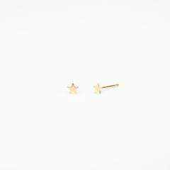 The Star - Gold Mini Star Stud Earrings